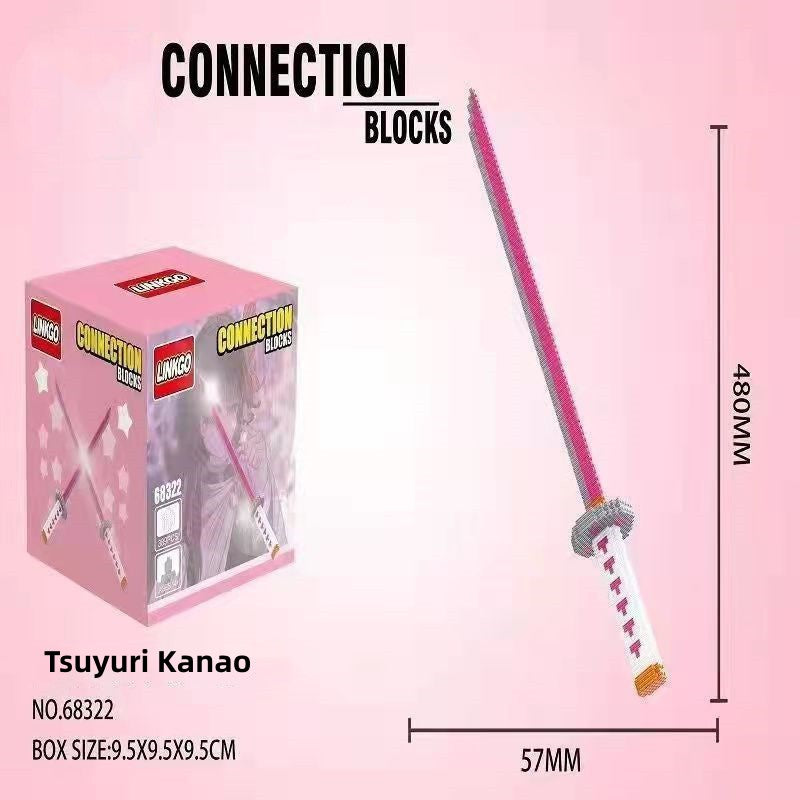 Kamado Tanjirou Toy model size particle assembly block (300-400PCS)