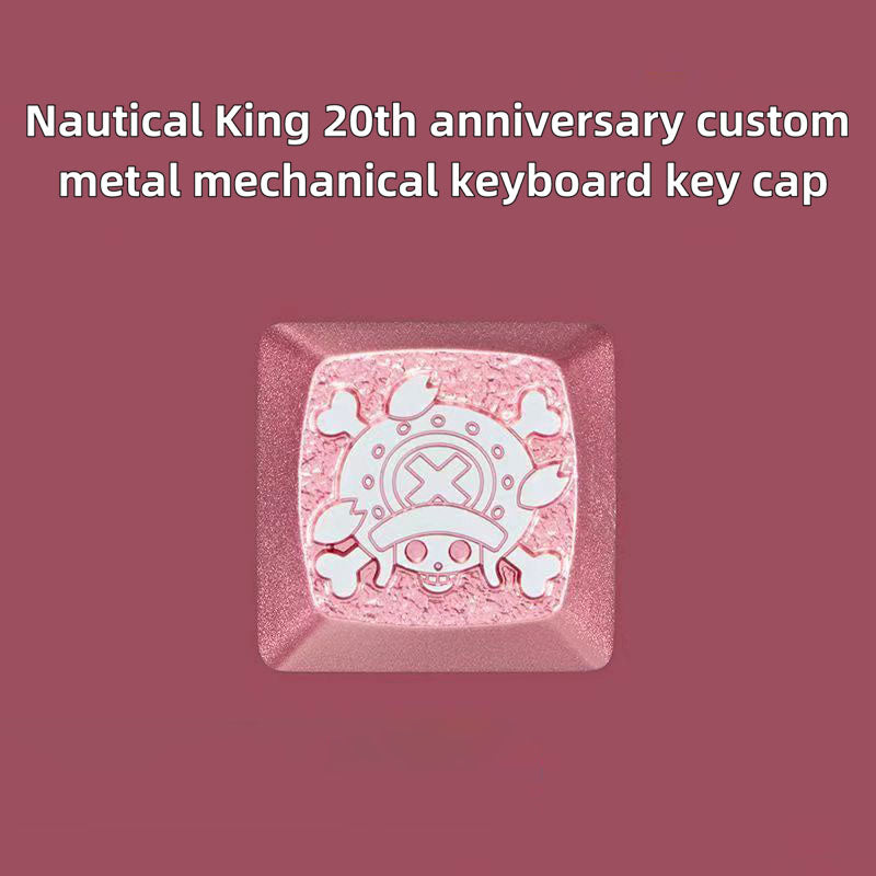 Luffy/Zoro role logo metal keyboard cap