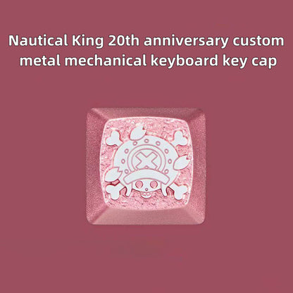 Luffy/Zoro role logo metal keyboard cap