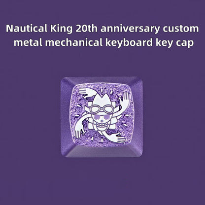 Luffy/Zoro role logo metal keyboard cap