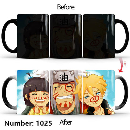 Uzumaki/Sasuke Color-Changing Mug Ceramic Heated Water Gradient Magic Coffee Mug cup