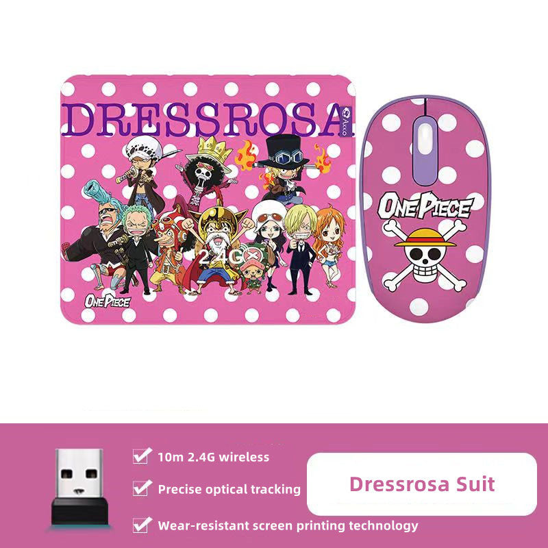 Dressrosa Mouse Pad Set 320x270mm mouse pad and three-mode link mouse