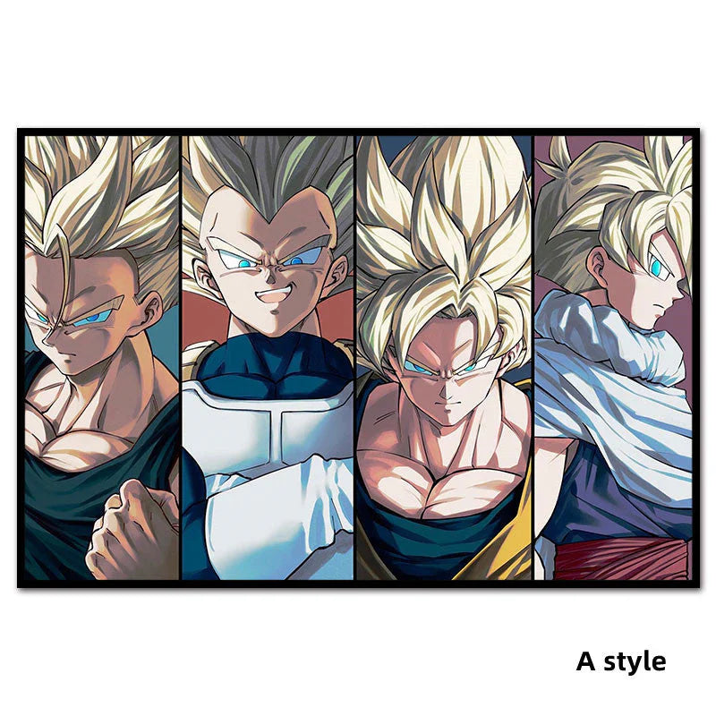 Son Goku/Bejīta Yonsei handsome handicraft doodle digital oil painting