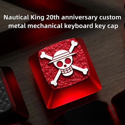 Luffy/Zoro role logo metal keyboard cap