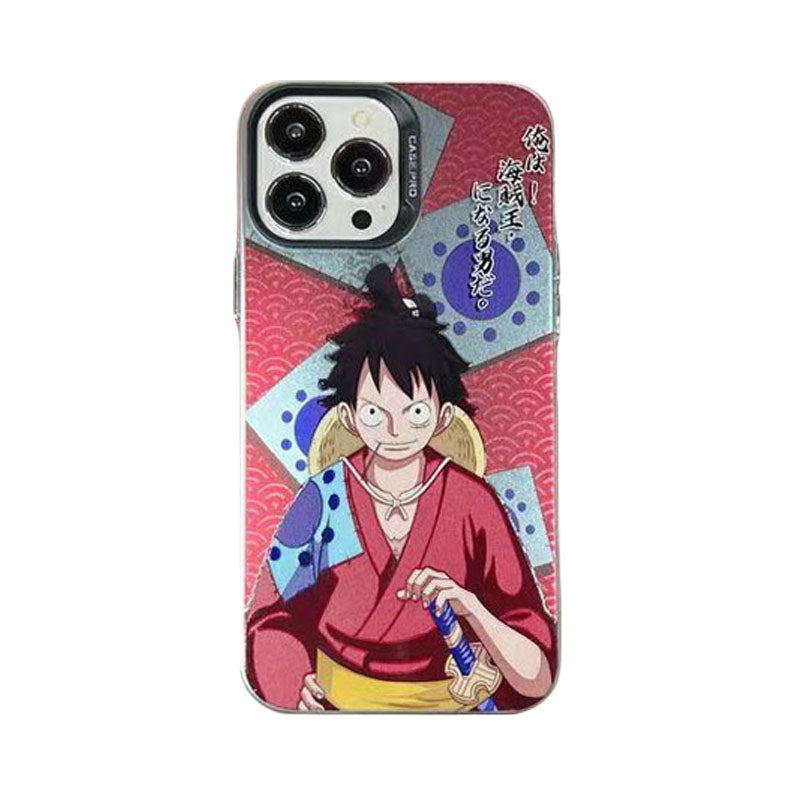 Luffy/Zoro iPhone silicone crash-resistant phone case