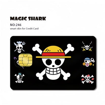 Luffy/Zoro Bank Card Thickened with crystal scrub personalized card stickers