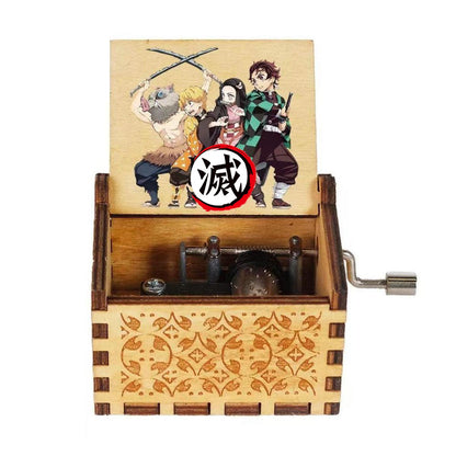 Tanjirou/Nezuko handmade wooden music box Music box creative music box