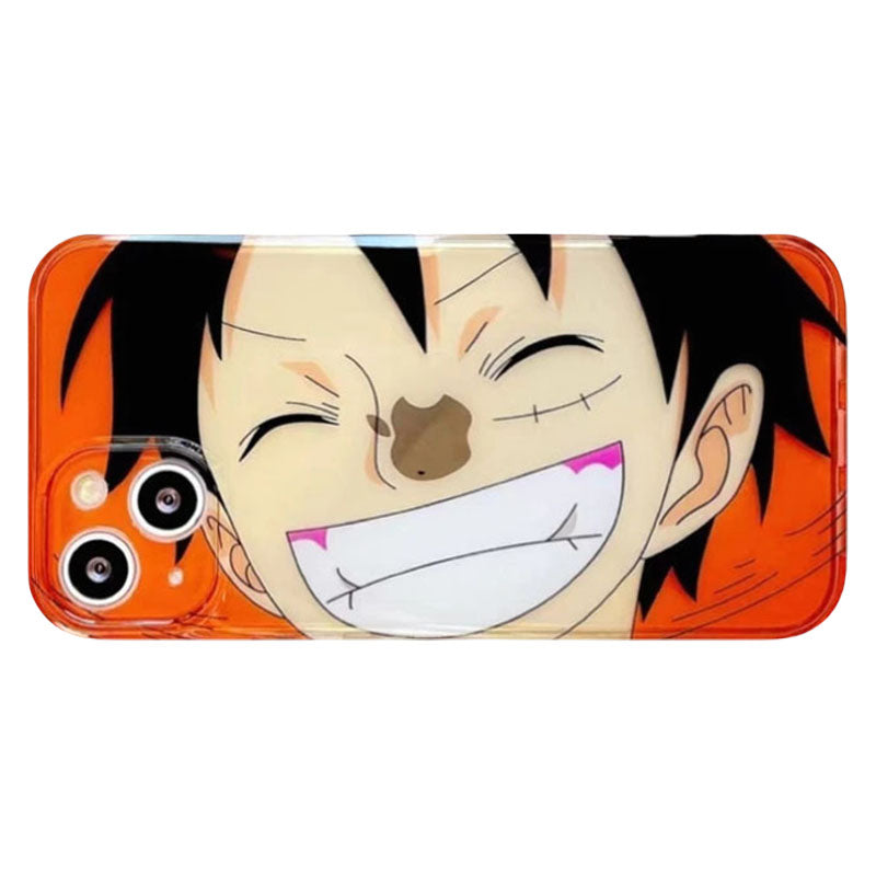 Luffy/Zoro iPhone silicone crash-resistant phone case