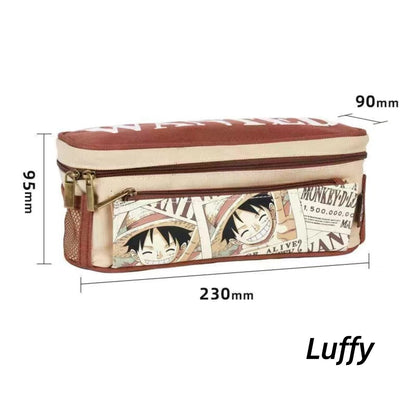 Luffy/Chopper/Zoro/Sanji figure pen bag with sufficient capacity