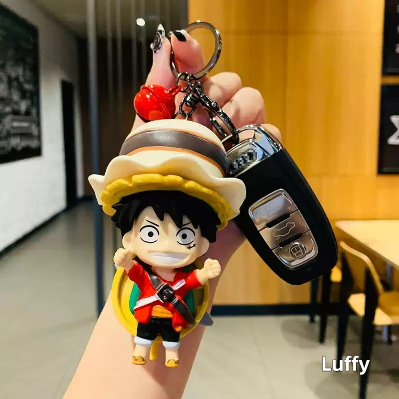 Luffy/Zoro/Nami/Sanji/Law/Sabo cute cartoon character key chain