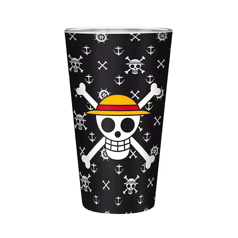 Luffy Straw Hat Pirates Heat Resistant Durable Glasses cup