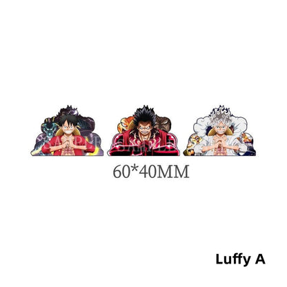 Luffy/Zoro/Nami 3D gradient stickers