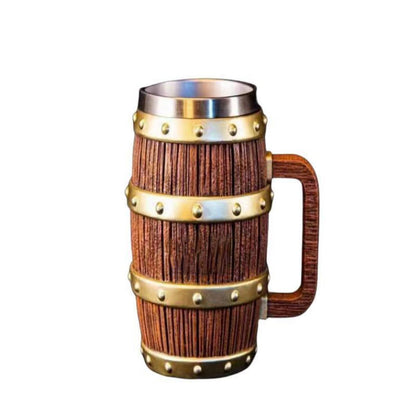 Luffy Oak barrel thermos cup