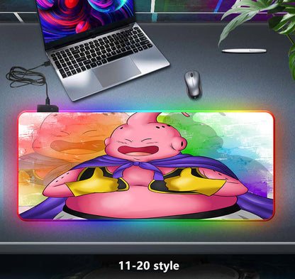 seven color light color change thickened mouse pad LED light keyboard pad game