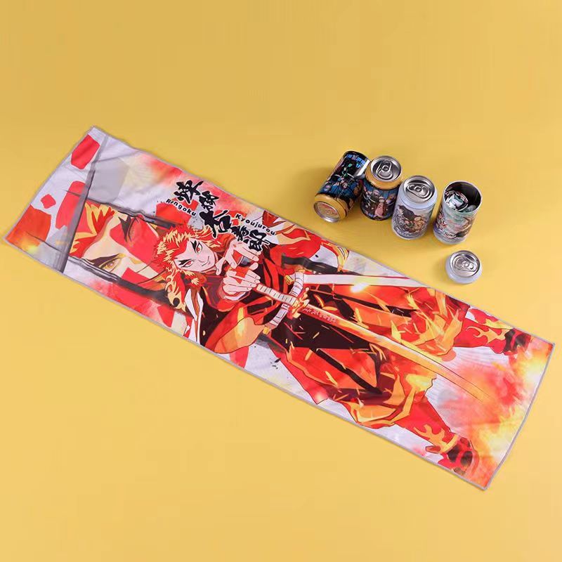 Kamado Tanjirou Towel Blind Box Sports Towel Cold Sense Chill Towel Quick Dry Sweat Towel Gift Towel