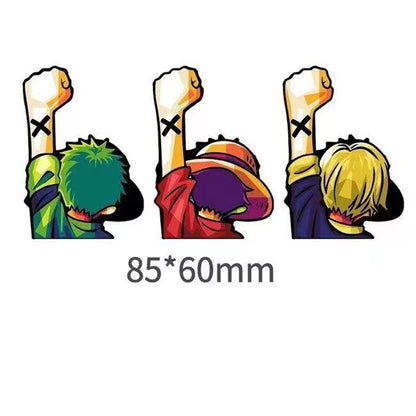 Luffy/Zoro/Nami 3D gradient stickers