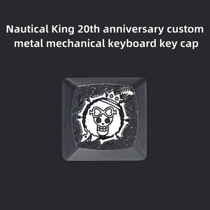 Luffy/Zoro role logo metal keyboard cap