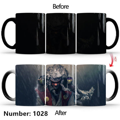 Uzumaki/Sasuke Color-Changing Mug Ceramic Heated Water Gradient Magic Coffee Mug cup