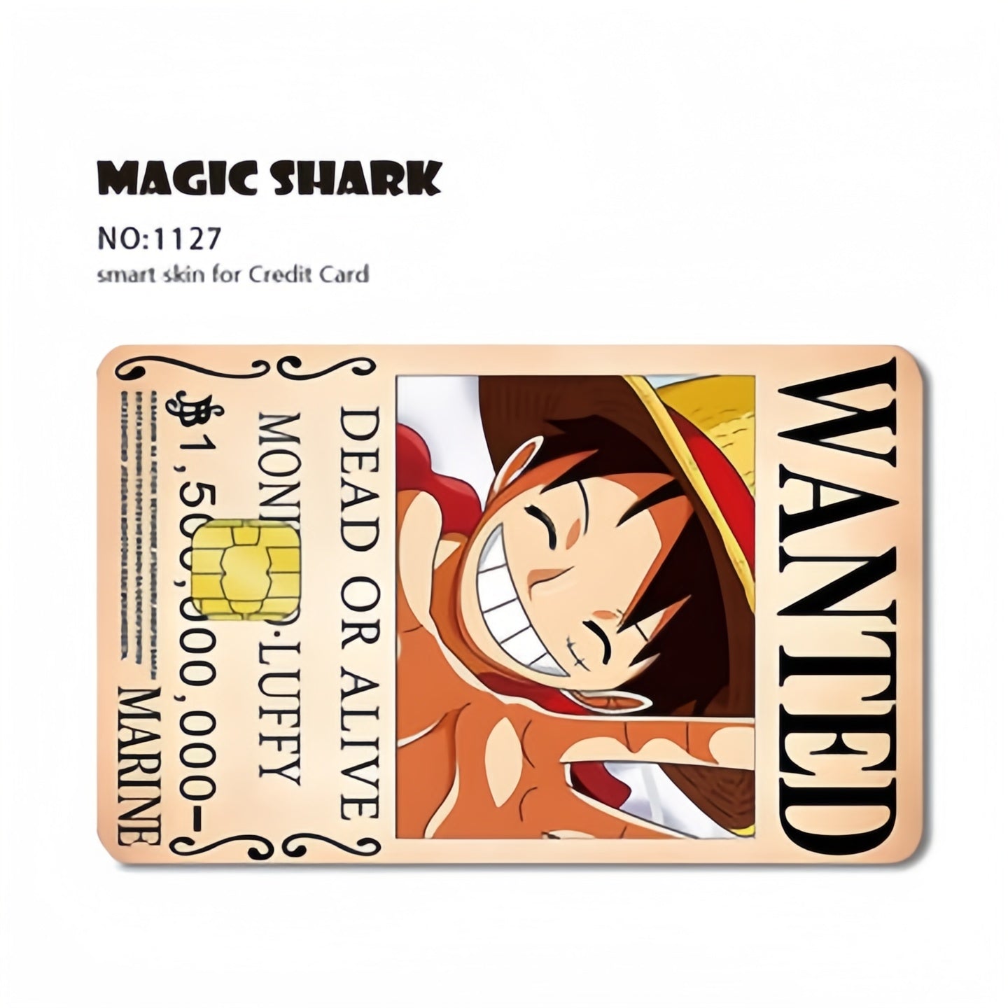 Luffy/Zoro Bank Card Thickened with crystal scrub personalized card stickers