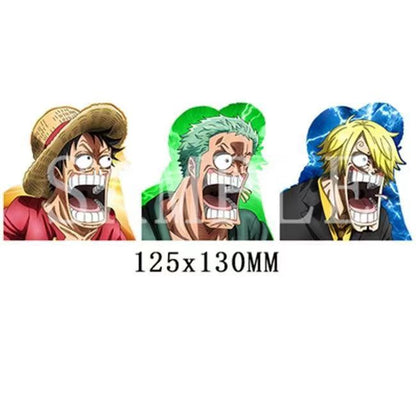 Luffy/Zoro/Nami 3D gradient stickers