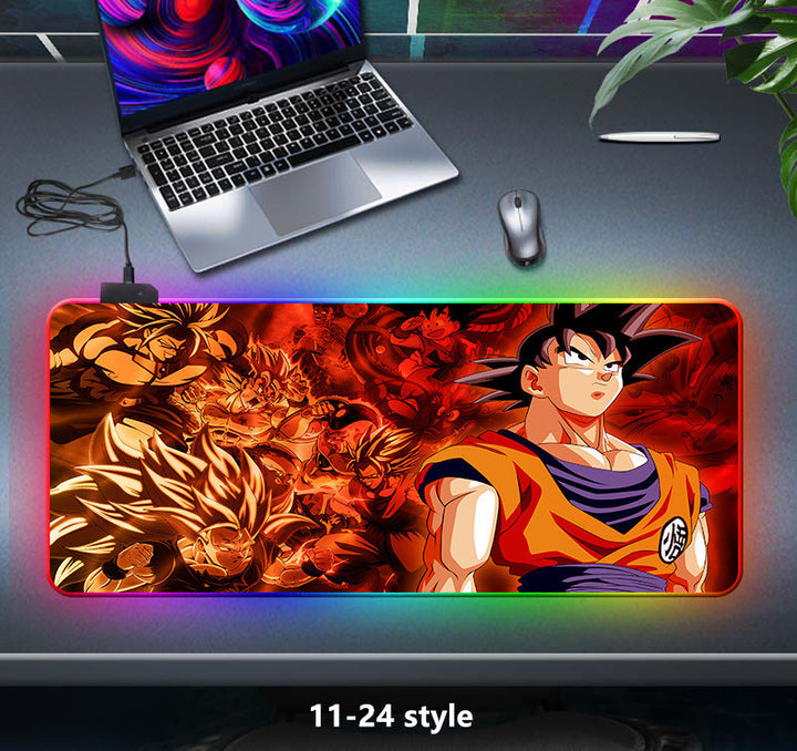 seven color light color change thickened mouse pad LED light keyboard pad game