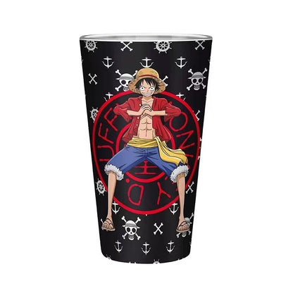 Luffy Straw Hat Pirates Heat Resistant Durable Glasses cup