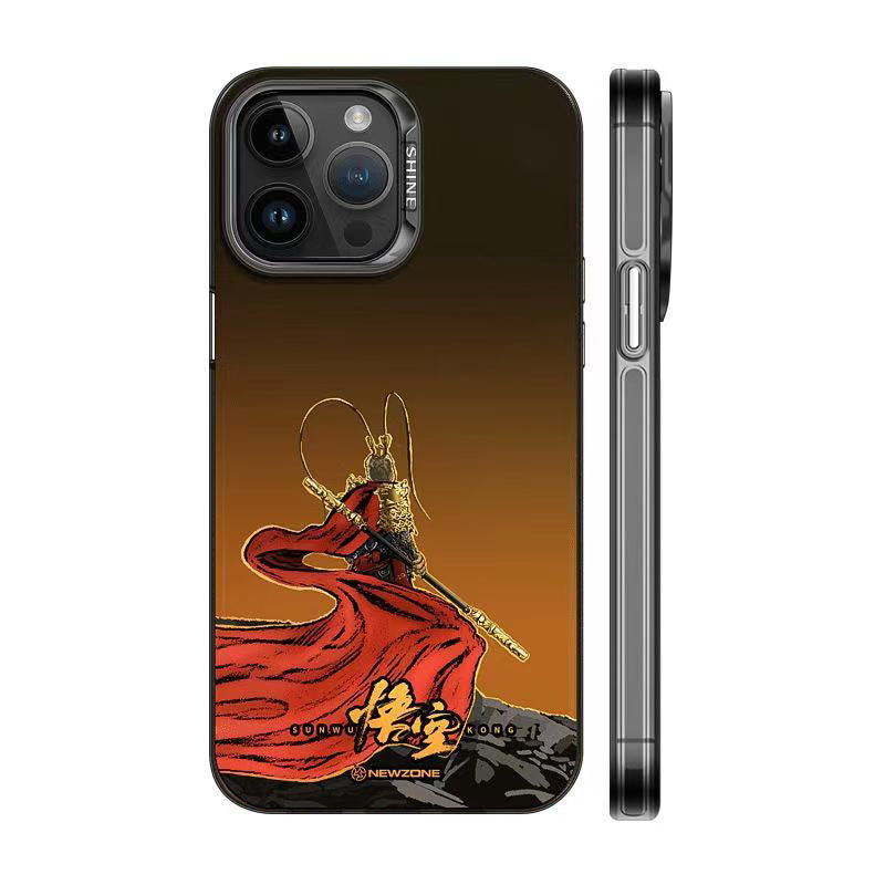 Monkey King iPhone exquisite Trend Silicone Anti-collision phone case