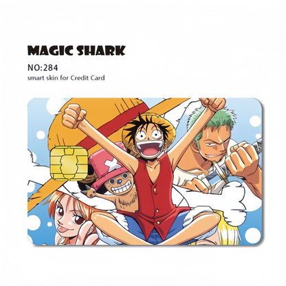 Luffy/Zoro Bank Card Thickened with crystal scrub personalized card stickers