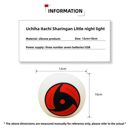 Uchiha Itachi Sharingan small night light three colors switch at will