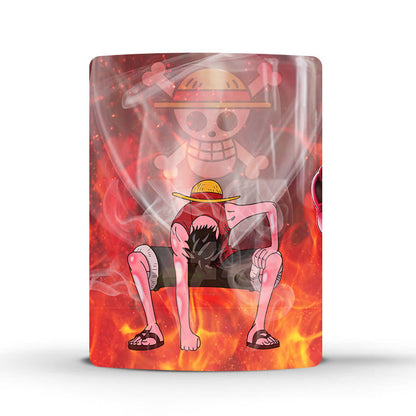 Luffy/Zoro/Chopper ceramic cup that changes color when exposed to heat