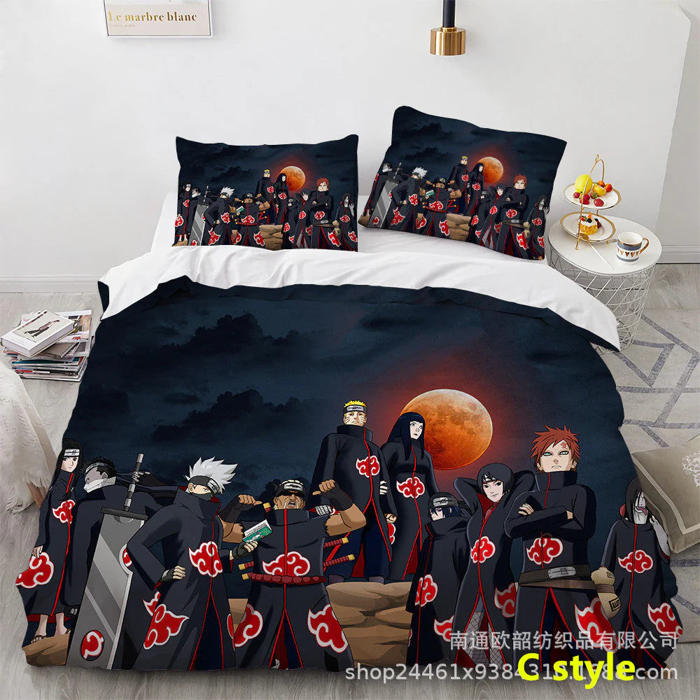 Sharingan /Dawn tissue Comfortable Home Textile Polyester Bedding 3 Sets