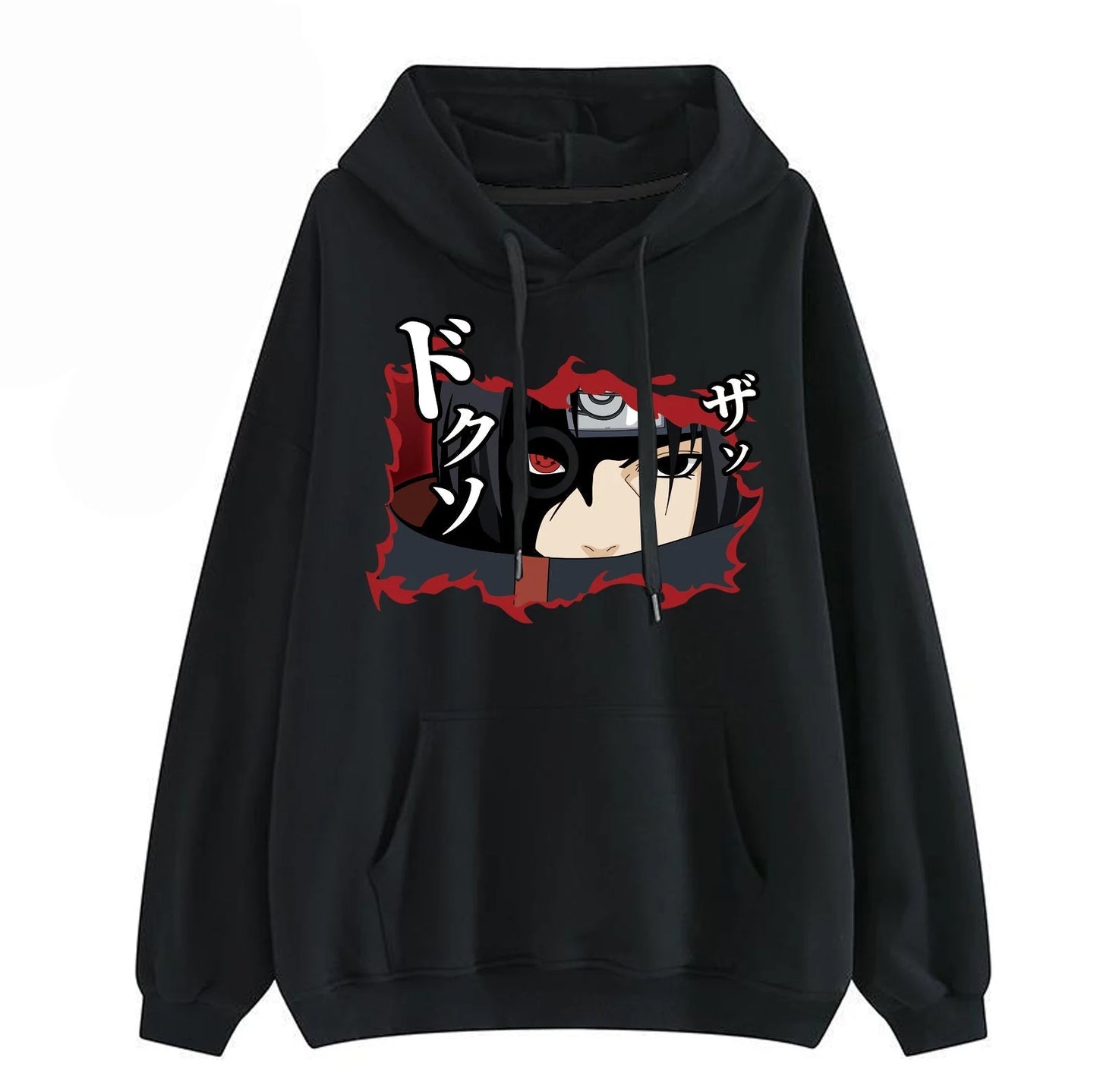 Sasuke character modeling cool creative dynamic blinking eyes cartoon hoodie