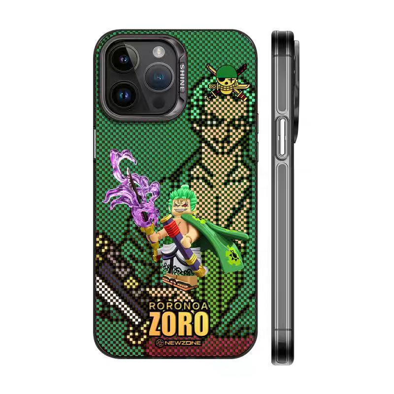 Luffy/Zoro iPhone silicone crash-resistant phone case