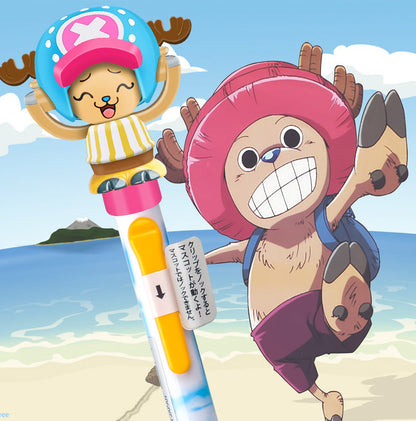 Luffy/Ace/Sabo character model ballpoint pen with changeable face