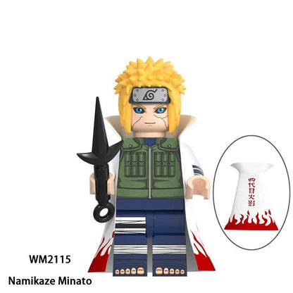 Madara/Sasuke/Minato/Zetsu/Rock Lee/Kakashi/Guy Figure Building Block Assembly Toy