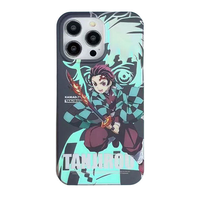 Tanjirou/Nezuko Apple exquisite Trend Silicone Anti-collision phone case