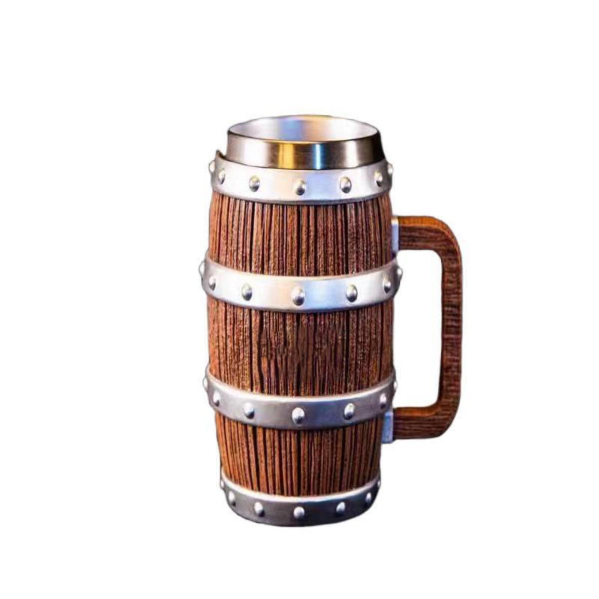 Luffy Oak barrel thermos cup