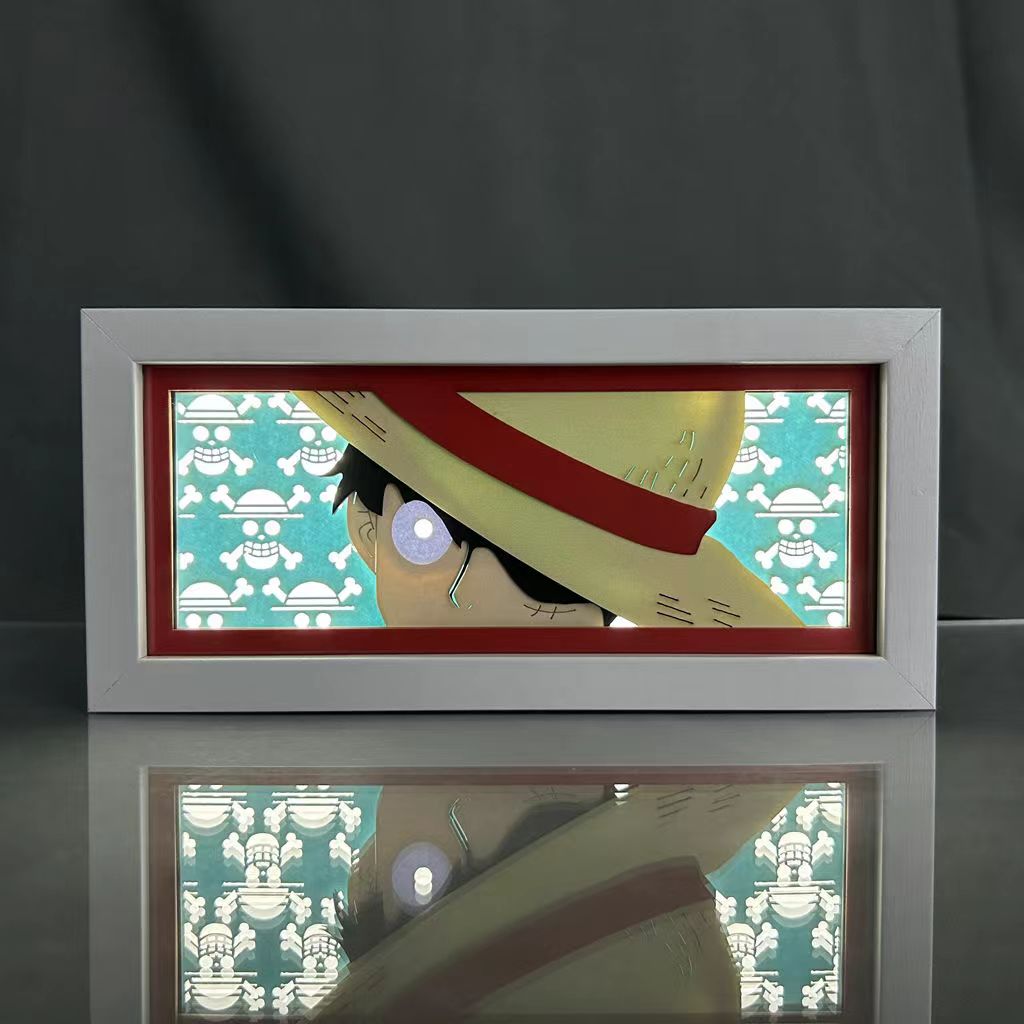 Luffy/Ace/Zoro three-dimensional character photo frame decoration