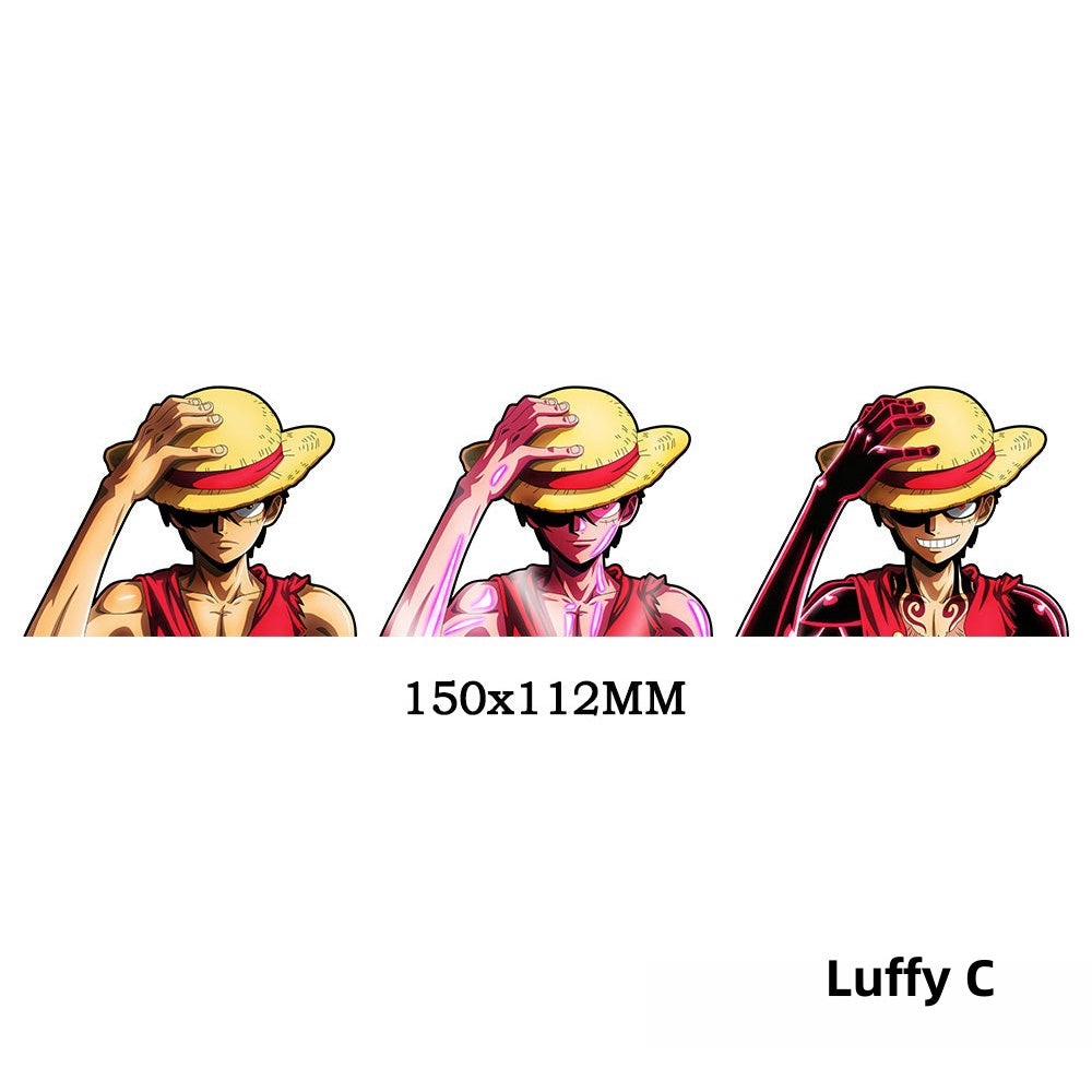 Luffy/Zoro/Nami 3D gradient stickers