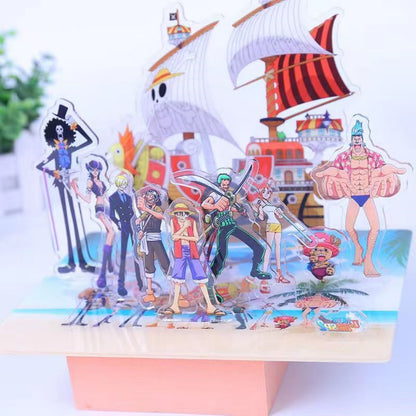 Luffy Straw hat pirates acrylic standing sign decoration