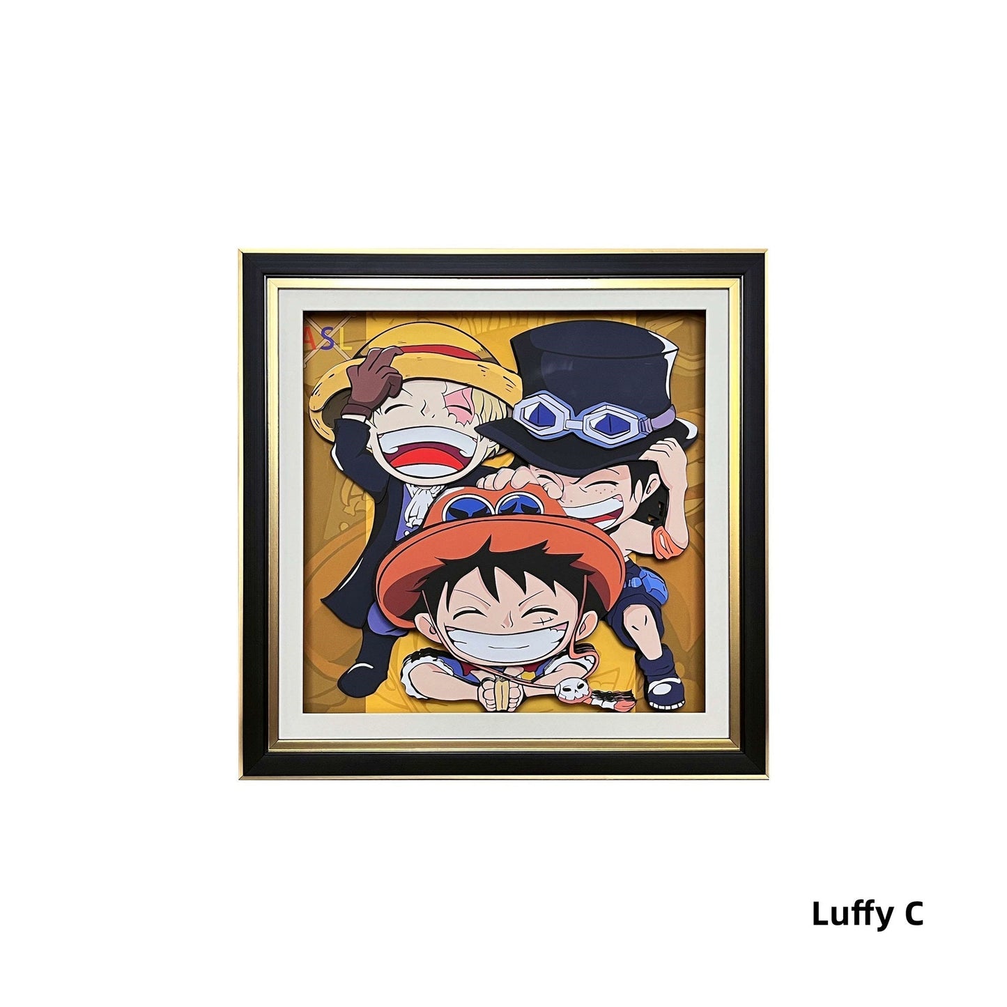 Luffy/Ace/Zoro handsome cartoon handicraft 3D drawing