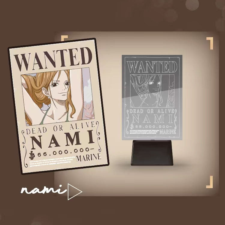 Luffy/Zoro/Nami Luminous Wanted Poster Blind box