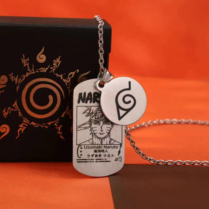 Uzumaki/Sasuke/Kakashi Ninja series handsome necklace with finish