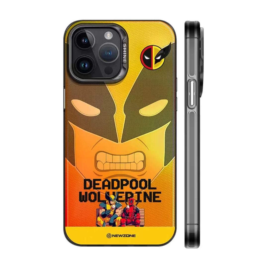 Deadpool/Wolverine iPhone silicone crash-resistant phone case