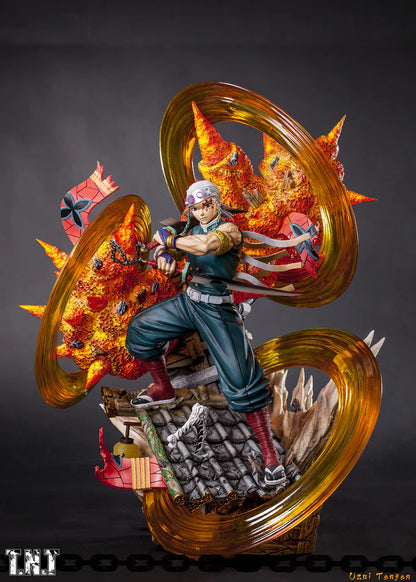 Uzui Tengen double-headed carve gk statue model