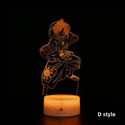 Luffy/Zoro/Sanji Acrylic Panel Character Night Lights