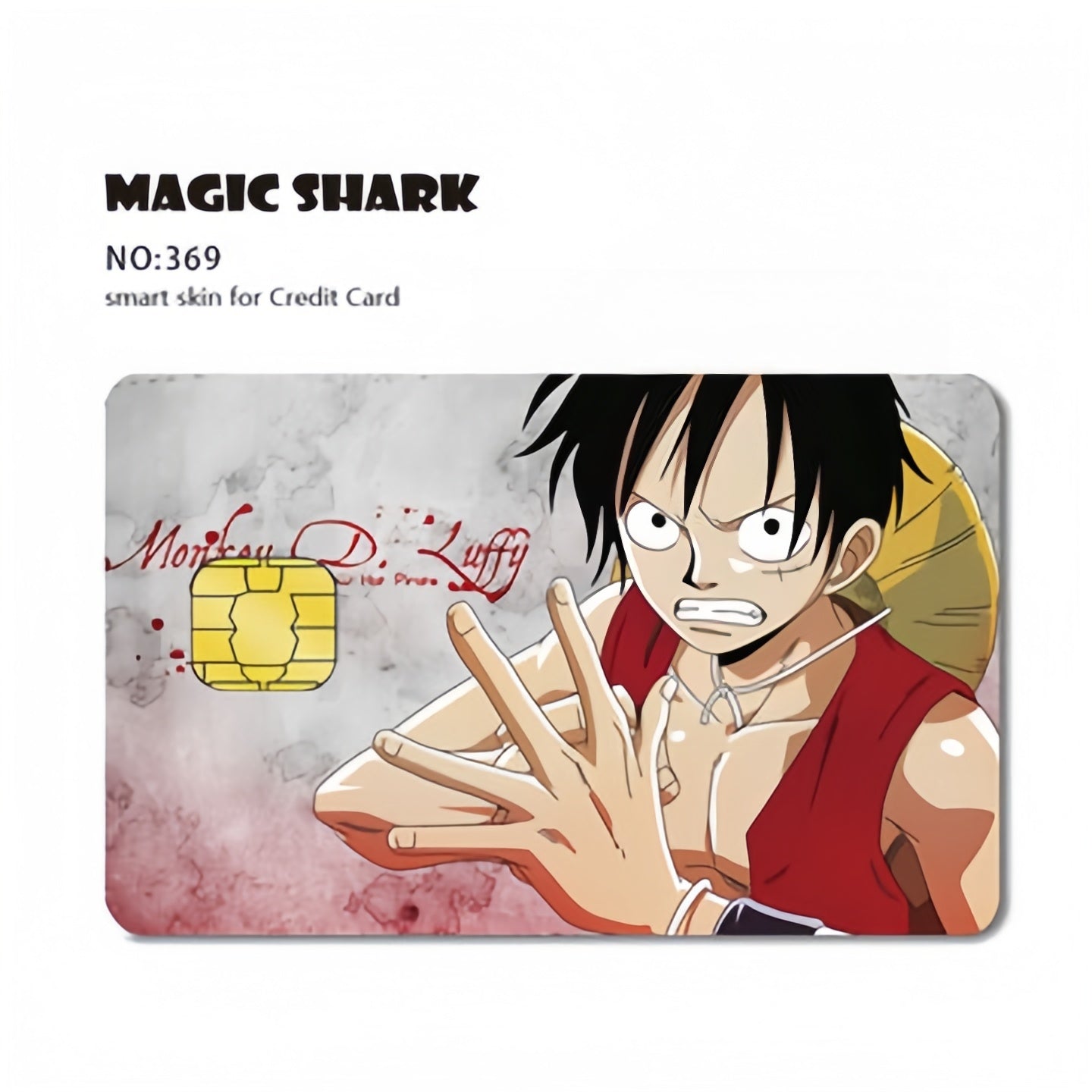 Luffy/Zoro Bank Card Thickened with crystal scrub personalized card stickers