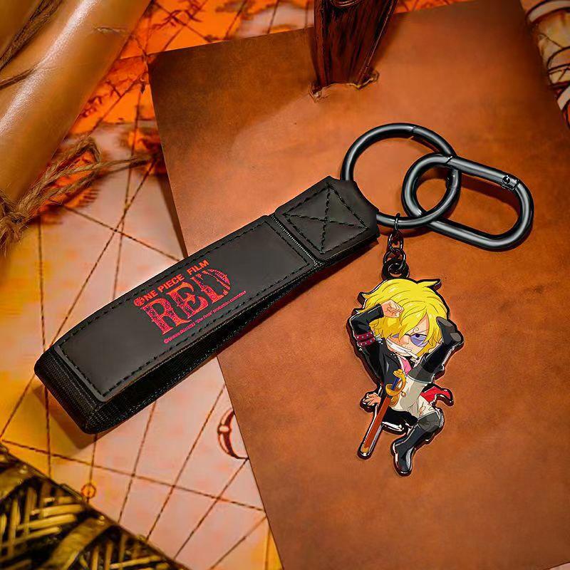 Luffy/Zoro/Shanks/Nami RED cool keychain accessory BLIND BOX