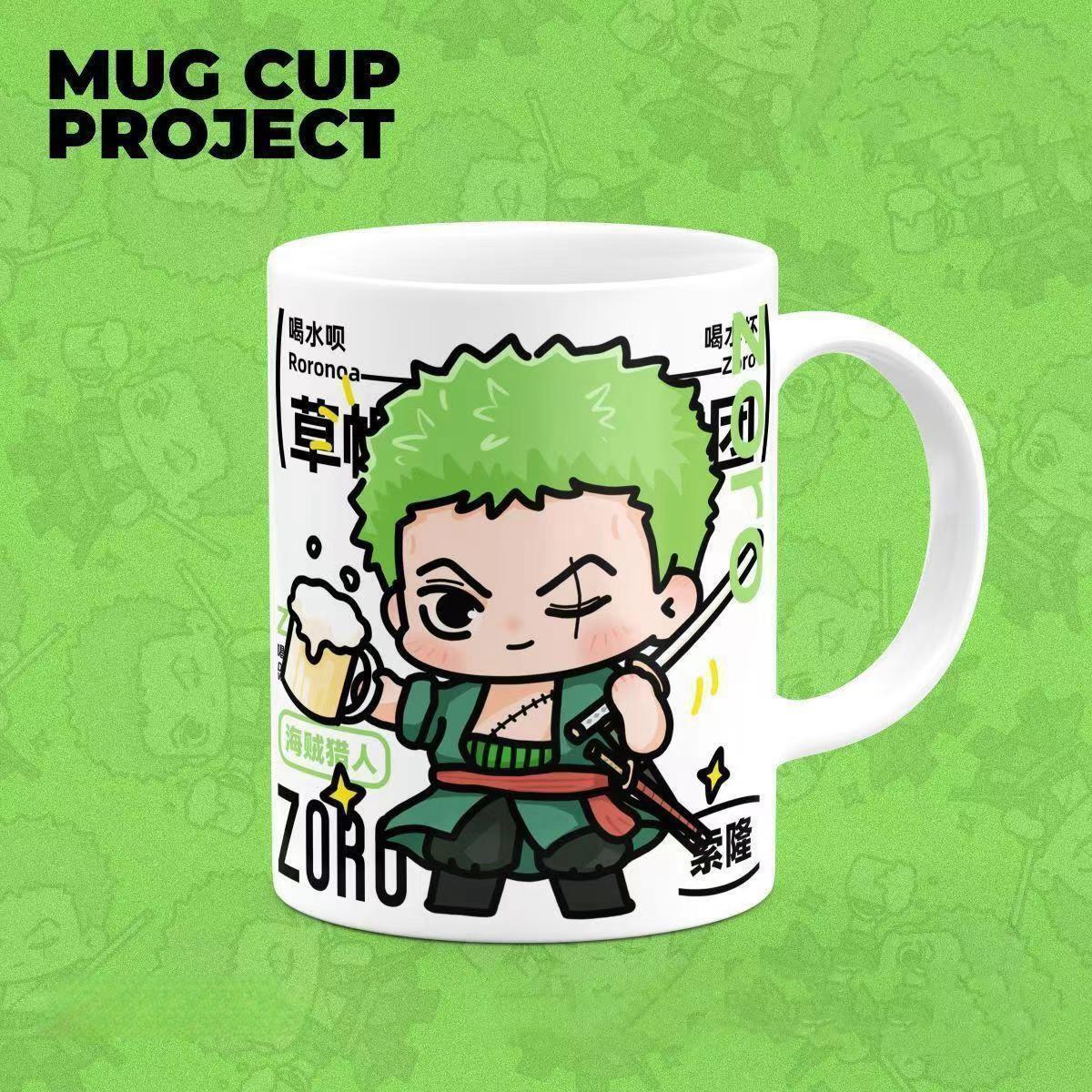 Luffy/Zoro/Ace Cute Character Pattern Heat Resistant and Durable Mugs