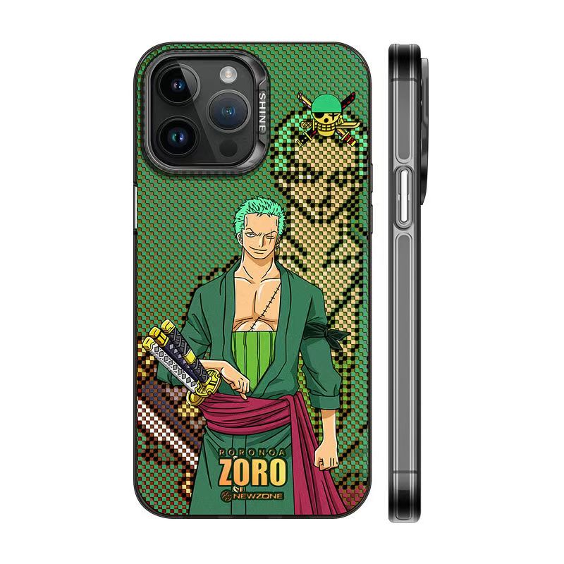 Luffy/Zoro iPhone silicone crash-resistant phone case